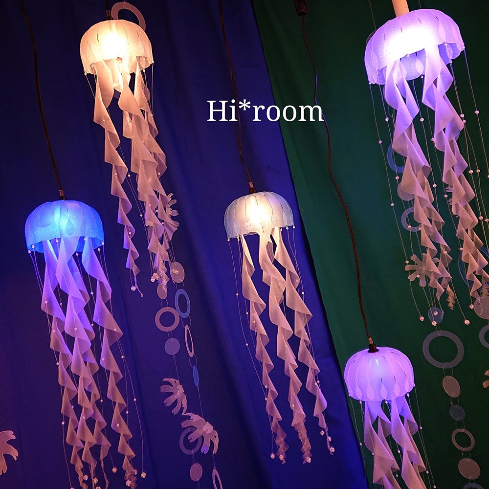 光クラゲ シーネットル型 中サイズ 電球色 Hi Room Guignol ギニョール Web Shop