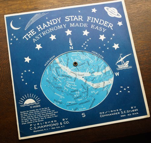 星座早見盤「THE HANDY STAR FINDER ASTRONOMY MADE EASY」（アメリカ1960年頃）