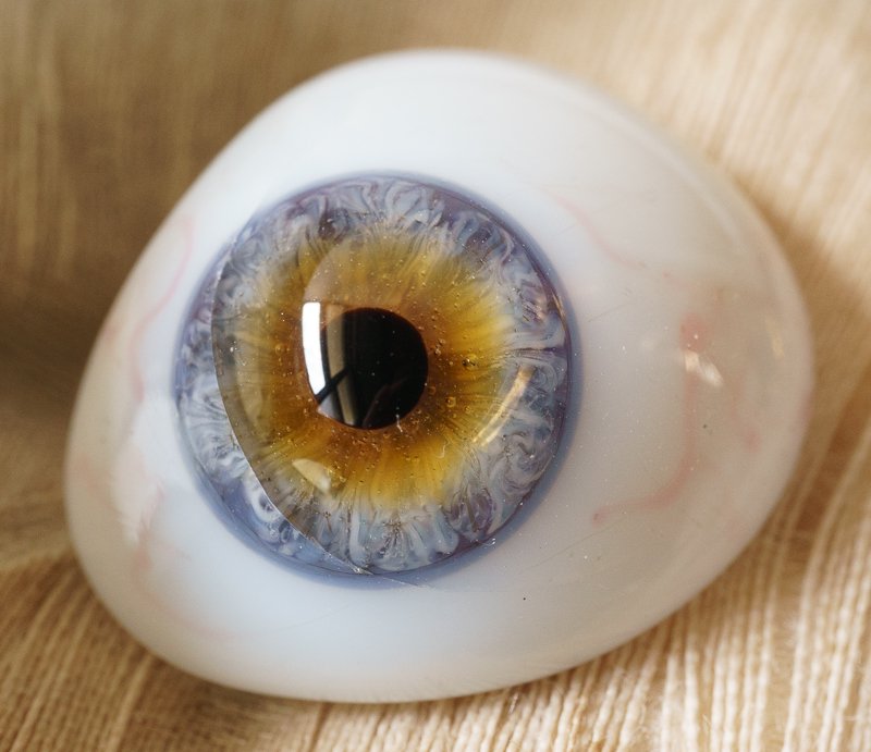 アンティーク義眼（ドイツ1890年頃・ラウシャ製）*ヒビ有 - Guignol 
