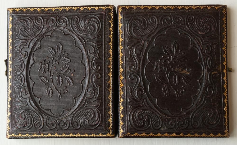 ダゲレオタイプ　アンティークフォト　ユニオンケース付き　女の子 ダゲレオタイプ アンティークフォト ユニオンケース付き 女の子