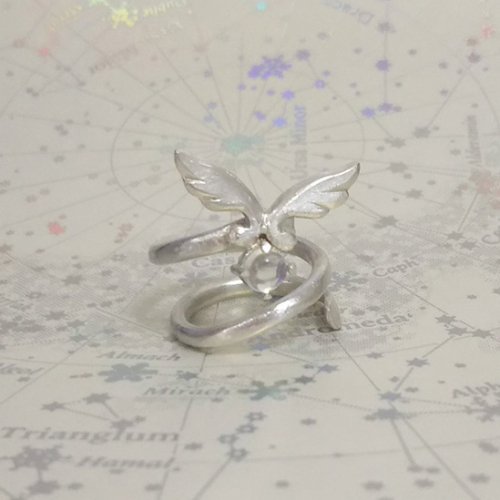 silverjewelry 月の翼螺旋リング/天使匣