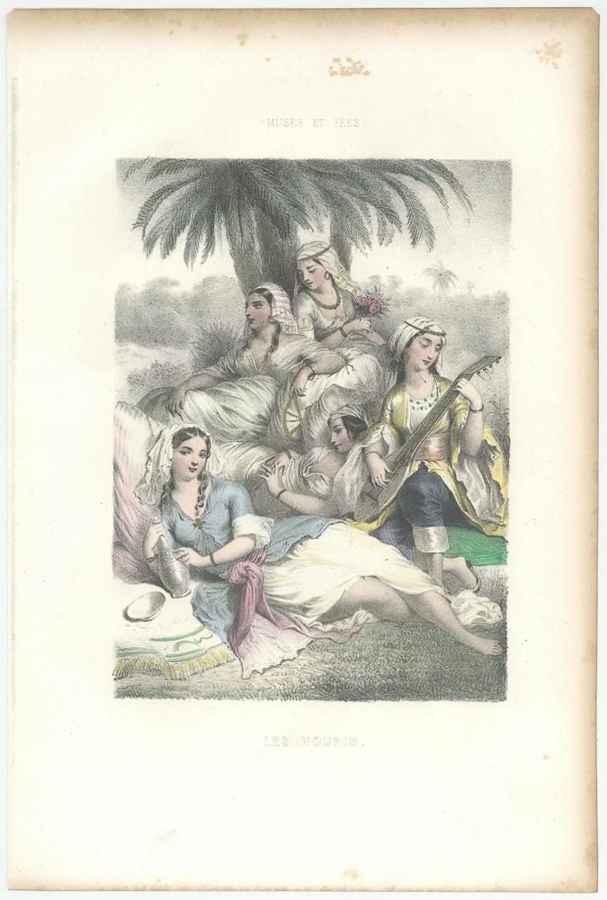 女神と妖精たち-Muses et Fées. -フーリー-」フランス1851年 女神と妖精たち-Muses et Fées. -フーリー-」フランス1851年