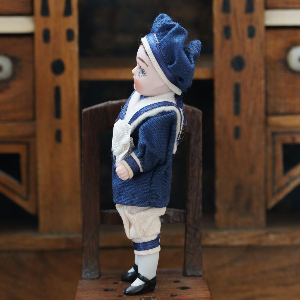 セーラー服の男の子ビスクドール（ドイツ） - Guignol