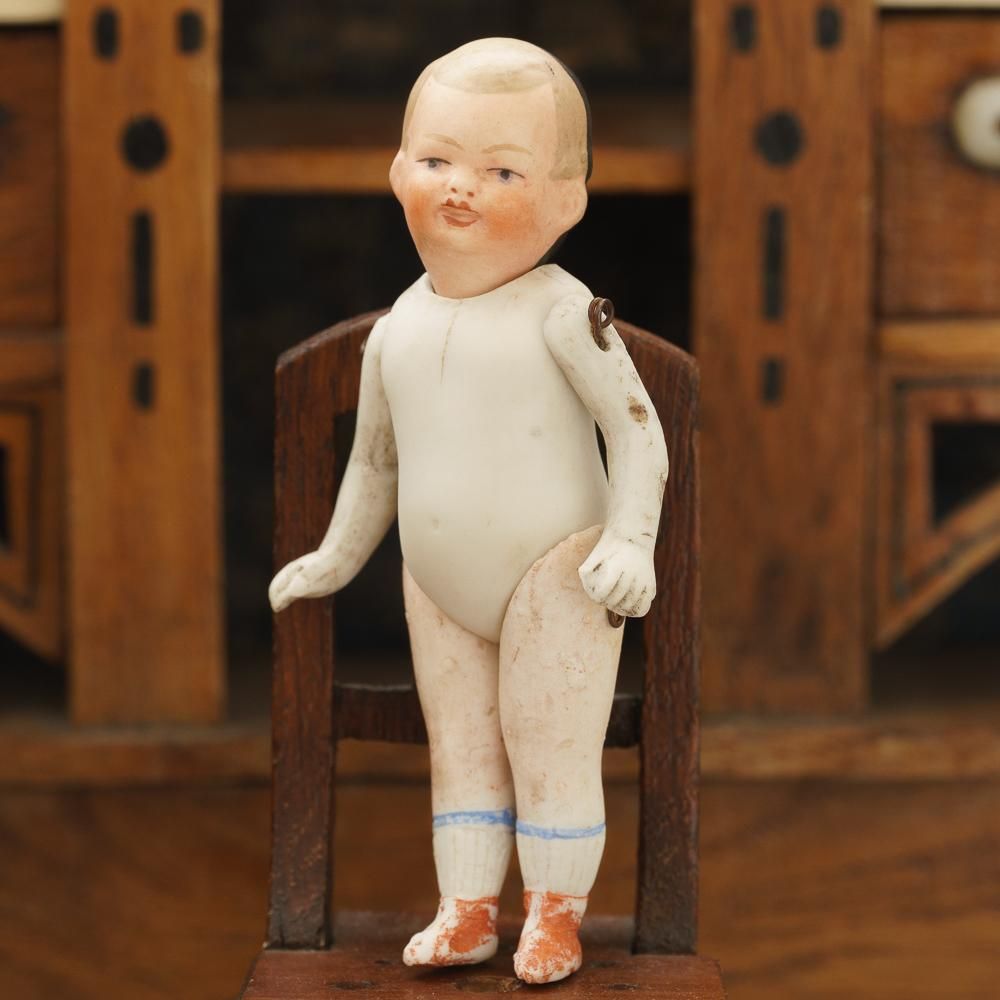 顔が二つあるこどものビスクドール（ドイツ1920年頃） - Guignol
