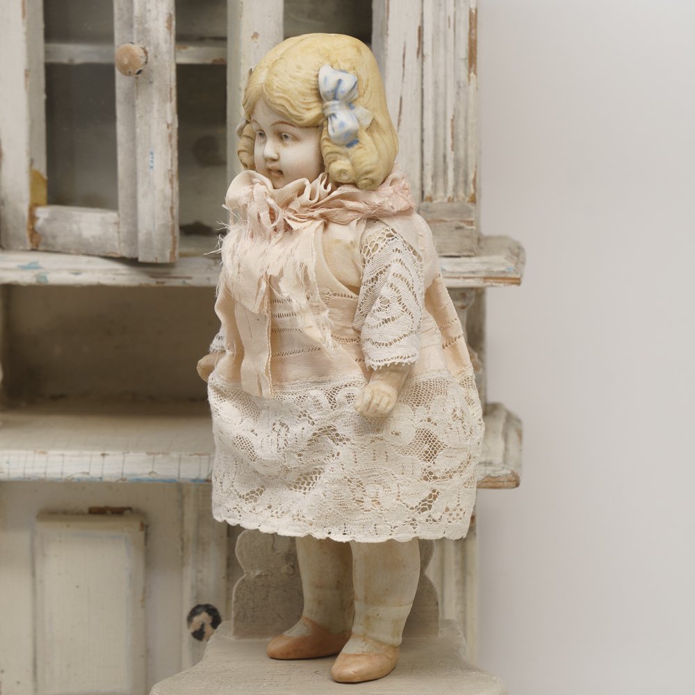 女の子のビスクドール（ドイツ1880年頃） - Guignol [ギニョール] web shop