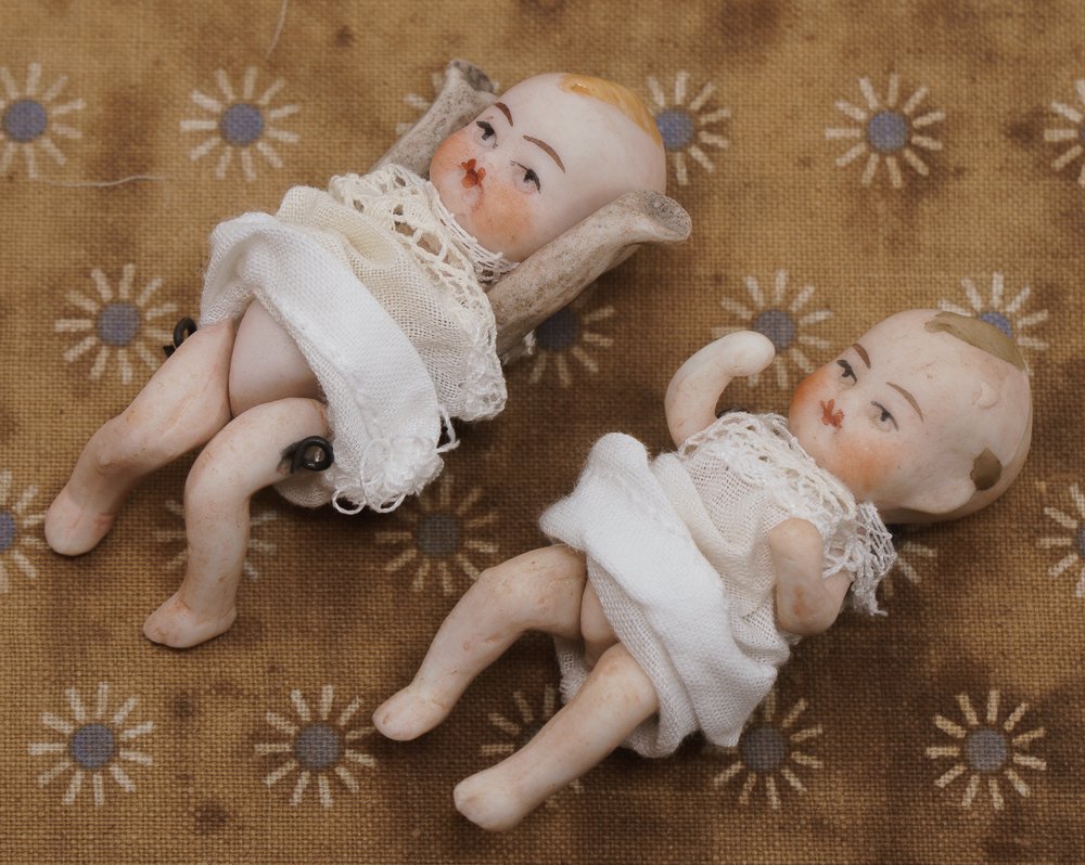 双子の赤ちゃん・ビスクドール（ドイツ1910年頃） - Guignol