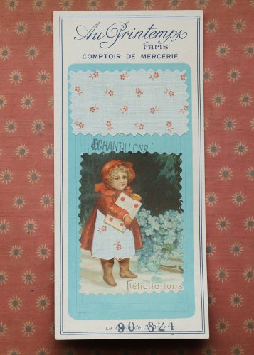 洋服屋さんのサンプル・カード（フランス）