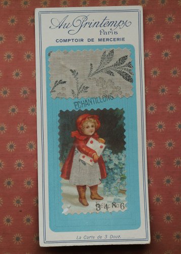 洋服屋さんのサンプル・カード（フランス）