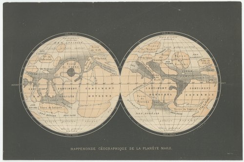 天文図版「LES TERRES DU CIEL」（フランス1884年）