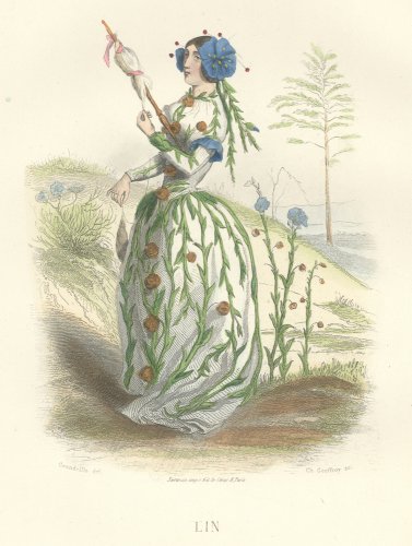 J・J・グランヴィル  「花の幻想 LES FLEURS ANIMÉES 」フランス1867年