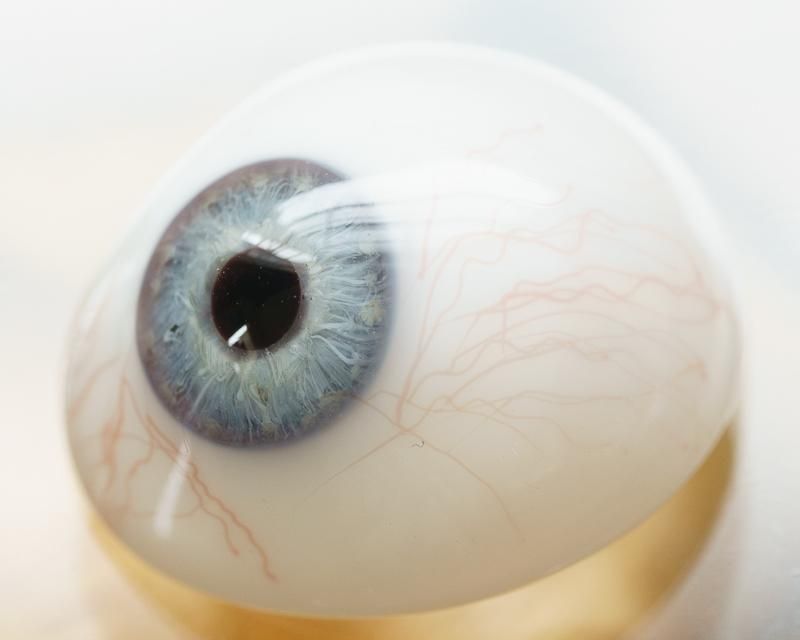 点眼容器形態見本　アンティーク アンティーク義眼（ドイツ1890-1930年頃）星マーク入り