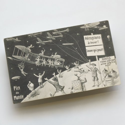 ハレー彗星 「世界の終わり」ポストカード（フランス1910年頃）