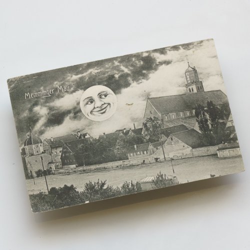 満月のポストカード（ドイツ1907年）