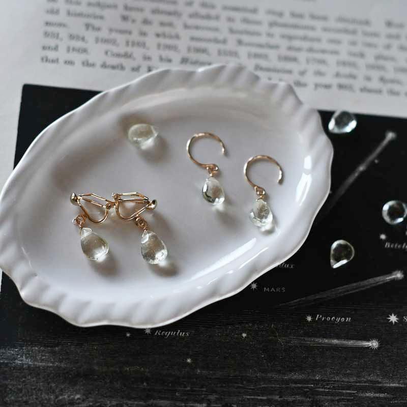 楽天市場】【A.UN jewelry】 リビアングラス ピアス 《約6mm