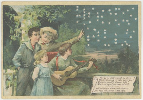 子供達と夜空のクロモカード 