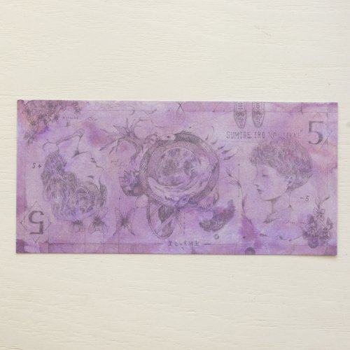 菫色紙幣(ピクチャカード）/ 永井健一
