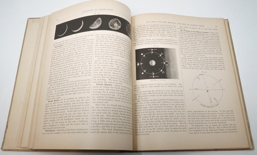 天文古書「ASTRONOMY BY OBSERVATION」（アメリカ1890年