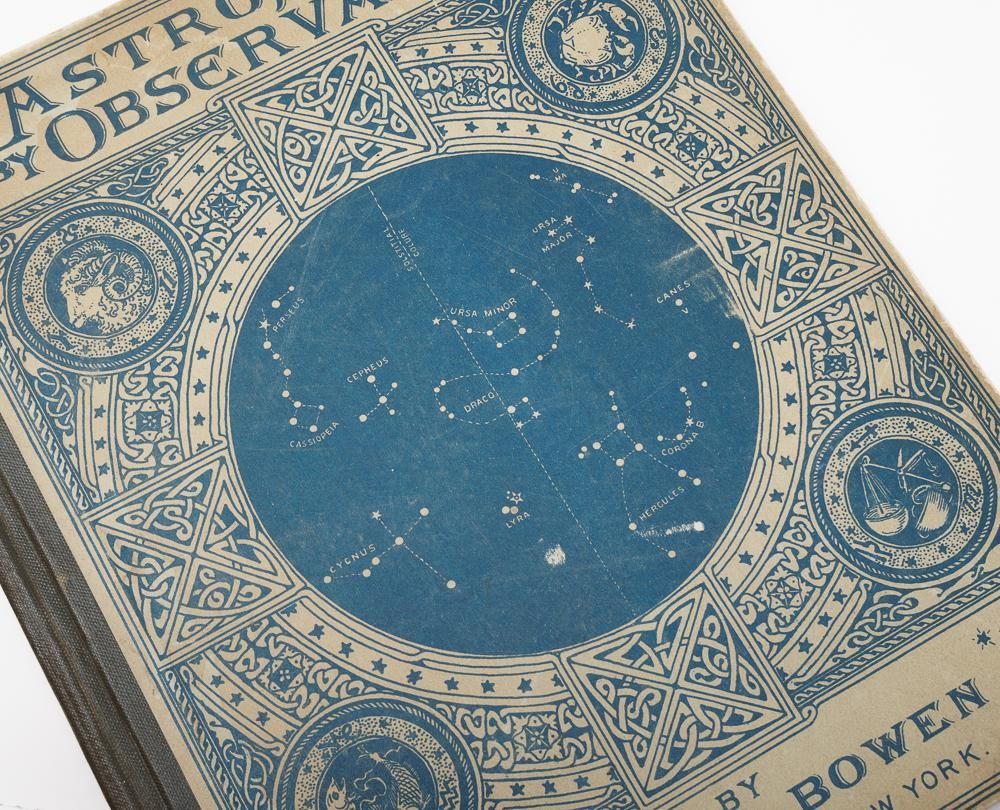 天文古書「ASTRONOMY BY OBSERVATION」（アメリカ1890年