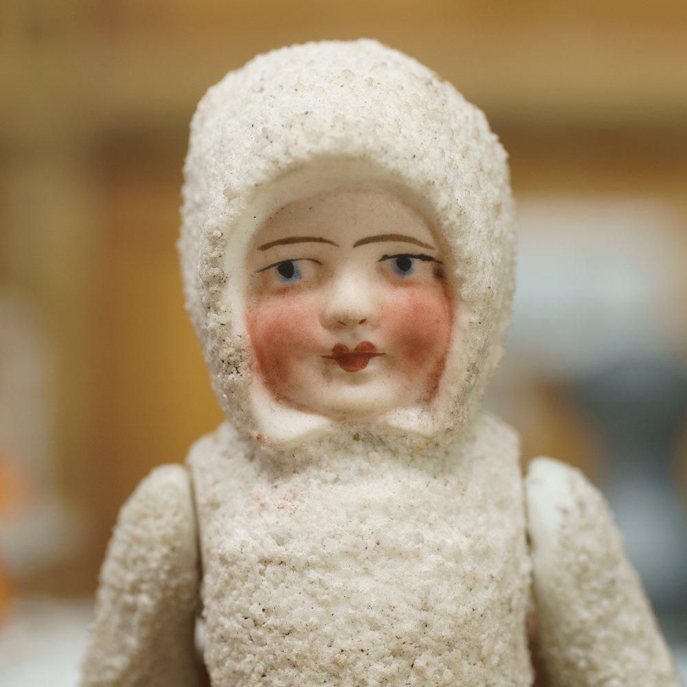 アンティーク Germany スノーベイビー 雪の子人形 1930 ビスクドール