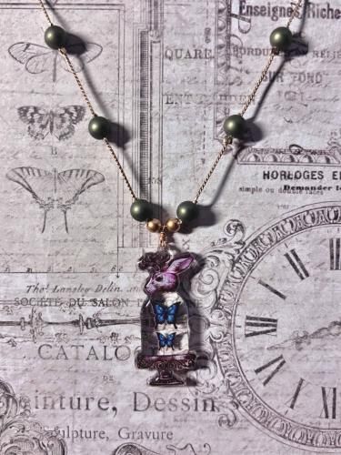 <img class='new_mark_img1' src='https://img.shop-pro.jp/img/new/icons14.gif' style='border:none;display:inline;margin:0px;padding:0px;width:auto;' />Jackalope Glass Dome Necklace/Mai Aimheart