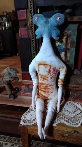 作家　オコジョ アートドール　モス　アーティストドール　ぬいぐるみ 作家 オコジョ アートドール モス MOL mall doll Korean