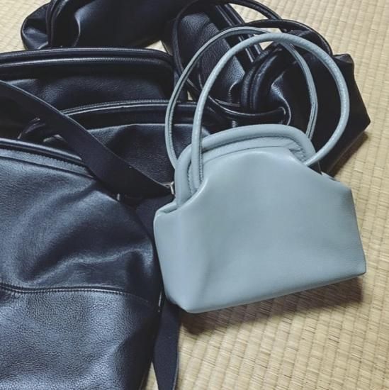 kumono がま口のハンドバッグ