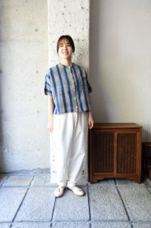 （WEBカタログ）ヤンマ産業　会津木綿スタンドカラーシャツ袖付き　ASC-SH-SD　
