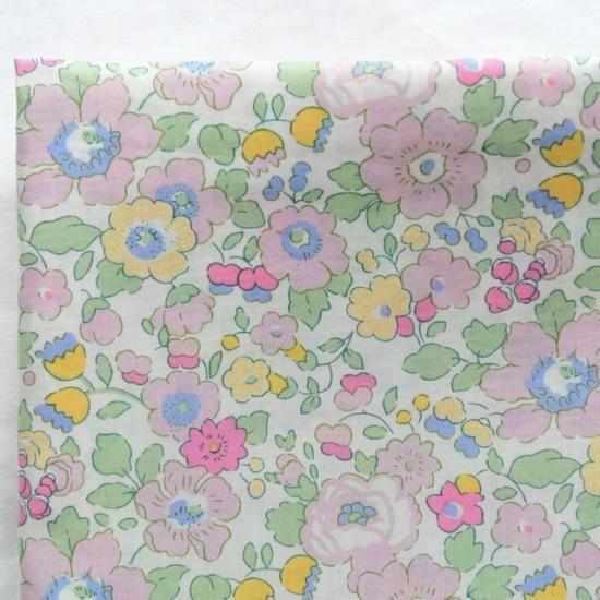輸入リバティ ベッツィ ボンボンピンク ブリリアント Liberty Tana Lawn Betsy Bonbon P K Glitter