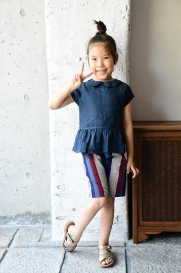 はらっぱ 会津木綿3年パンツ