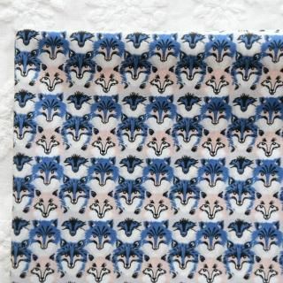 YAMMA ヤンマ産業 会津木綿 かつお縞 青 タックスカート 丈80cm YAMMA ヤンマ産業 会津木綿タックスカート | CHELSEA チェルシー