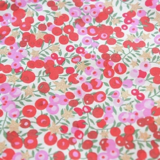 輸入リバティ　タナローン ウィルトシャースターズ　レッド　　Liberty Tana Lawn Wiltshire Stars