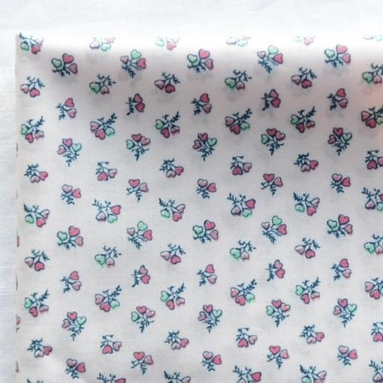 輸入リバティ ハートブーケ ホワイト Liberty Tana Lawn Heart