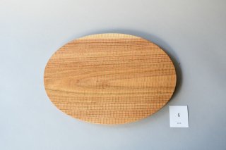（即売・期間限定価格）木工房PUU 小沢賢一　くるみのオーバルプレート　6