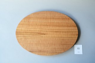 （即売・期間限定価格）木工房PUU 小沢賢一　くるみのオーバルプレート　大　83