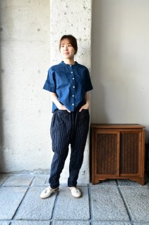（WEBカタログ）ヤンマ産業　松阪木綿スタンドカラーシャツ袖付き　ASC-SH-SD　