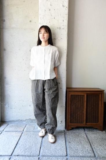 ヤンマ産業 YAMMAMAN 会津木綿トラックパンツ 棒縞 YTR-PT-R ヤンマ産業 YAMMAMAN 会津木綿トラックパンツ 棒縞 YTR-PT-R