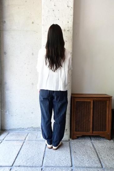 ヤンマ産業 YAMMAMAN 会津木綿トラックパンツ はなふさ縞 YTR-PT-R