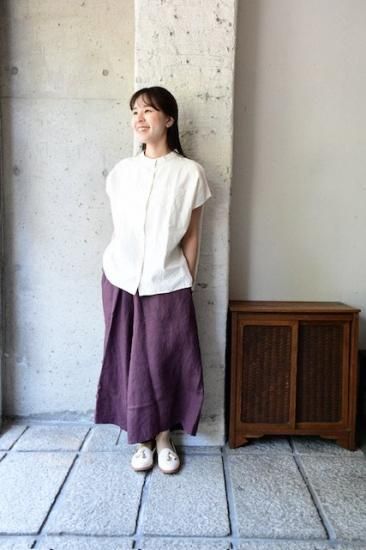 ヤンマ産業 綾リネンロングキュロット ヤンマ産業 綾リネンロングキュロット