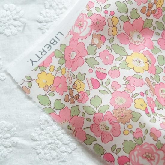 リバティ　ベッツィのシューズ袋☆ 既製品 『リバティ・ファブリックス レッスンバッグ ベッツィ LE