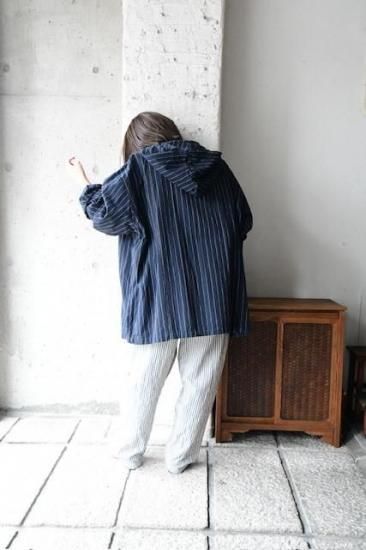 ひろ ヤンマ産業 会津木綿 ノーカラージャケット 楽天市場】【再入荷