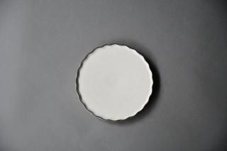 石岡信之 作家物 食器 7点セット 花皿 ヘリンボーン 角皿 豆皿 白 青淡 石岡信之 作家物 食器 7点セット 花皿 ヘリンボーン 角皿 豆皿 白