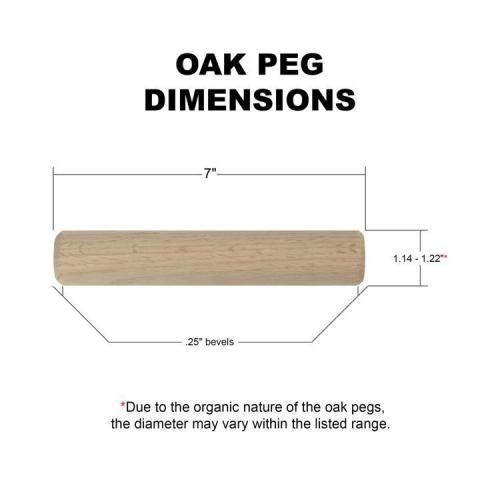 ATOMIK(���ȥߥå�) OAK PEG BOARD PEGS(�������ڥ��ܡ��� �ڥ�) ľ��1.22inch(3.1cm)Ĺ��7inch(17cm) ��2��1��
