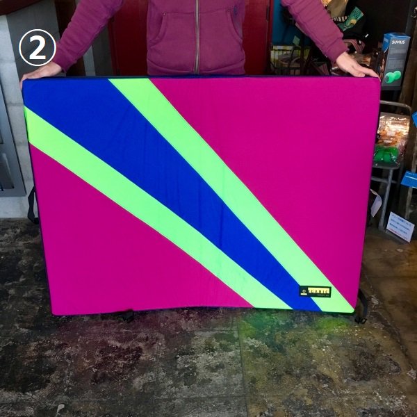 ORGANIC(オーガニック) Simple Pad Crazy Color(シンプルパッド クレイジーカラー) ※一点もの ※90×120×10cm 5.45kg