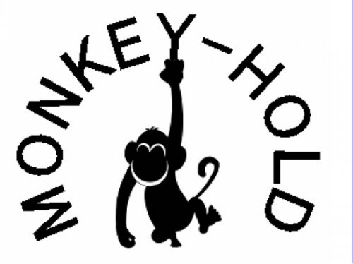 MONKEY-HOLD(モンキーホールド) HOLDER(ホルダー) ※木製ホールドキーホルダー 皮ストラップ ※一点もの - グッぼる  クライミングオンライン ボルダリングカフェ