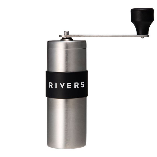 RIVERS(リバーズ) コーヒーグラインダー グリット シルバー/ブラック ※固定セラミック刃で均一な挽き具合 グッぼる ボルダリングCafe  クライミング通販