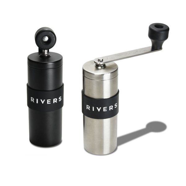 RIVERS(リバーズ) コーヒーグラインダー グリット シルバー/ブラック ※固定セラミック刃で均一な挽き具合