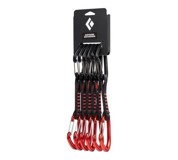 Blackdiamond ブラックダイヤモンド Hotwire Quickpack ホットワイヤークイックパック 12cm 6本セット ゲート開口27mm 初心者にもおすすめ グッぼる ボルダリングcafe クライミング通販