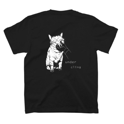 ＋mofu(プラスモフ) ネコホールドTシャツ ※猫がホールドだったらモフモフ ※かわいいネコデザイン ※耐久性最高7.4オンス ※メール便88円