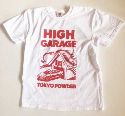 Tokyo Powder Industries(東京粉末) GARAGE TEE(ガレージティー) ※High Garageの再販記念Tシャツ ※王道アメカジスタイル ※メール便88円