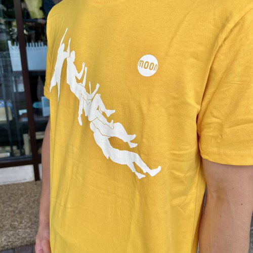 MOON(ムーン) Climber Graphic T-Shirt(クライマーグラフィックティーシャツ) ※クライマーデザインでオーガニックコットン  ※2022年新モデル ※メール便88円
